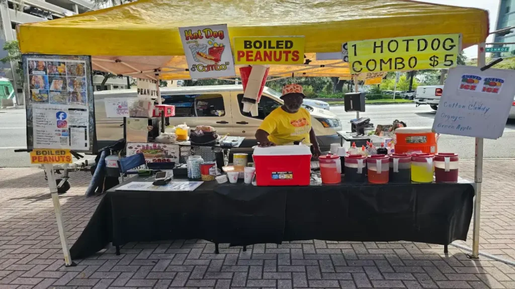 Downtown Tallahassee market food vendor