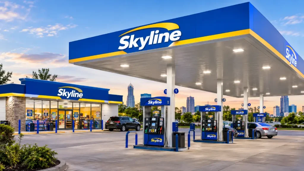 Skyline Gas Stations in Downtown Tallahassee